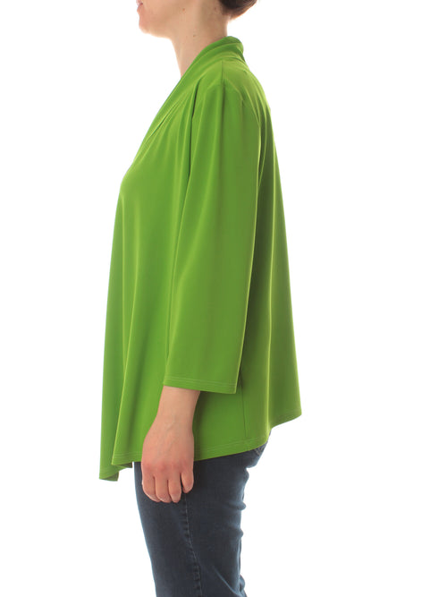 Luisa Viola cardigan aperto da donna verde