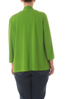 Luisa Viola cardigan aperto da donna verde