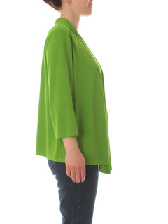 Luisa Viola cardigan aperto da donna verde