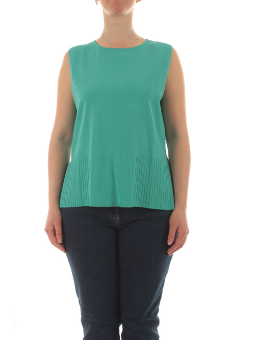 Elena Mirò top in maglia da donna verde acqua