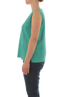 Elena Mirò top in maglia da donna verde acqua