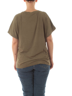 Luisa Viola T-shirt da donna verde militare