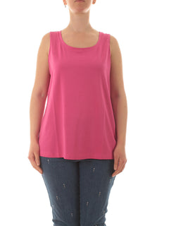 Luisa Viola Top in jersey da donna fucsia