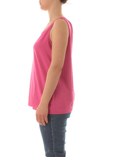 Luisa Viola Top in jersey da donna fucsia