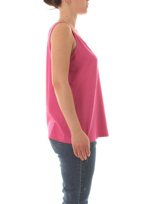 Luisa Viola Top in jersey da donna fucsia