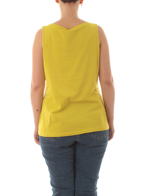 Luisa Viola Top in jersey da donna lime