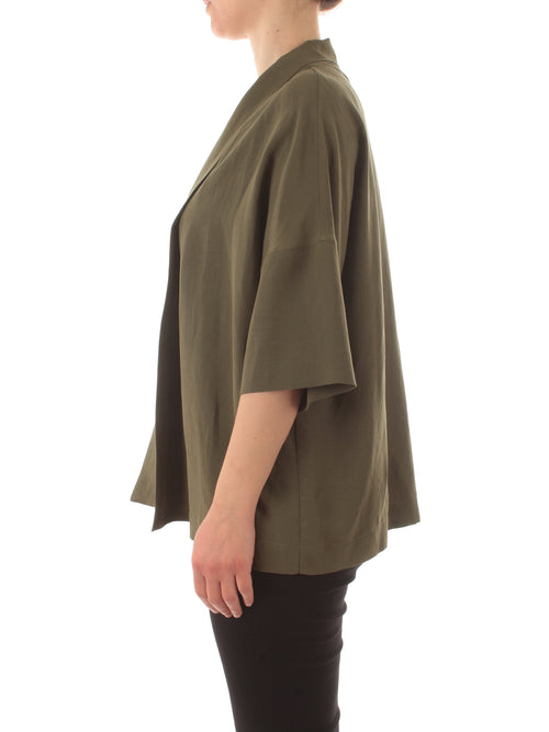 Luisa Viola cardigan da donna verde militare