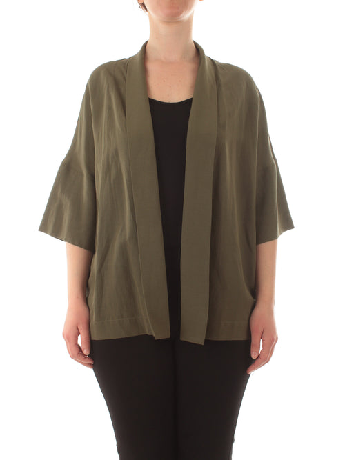 Luisa Viola cardigan da donna verde militare