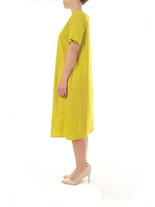 Luisa Viola abito in popeline da donna lime