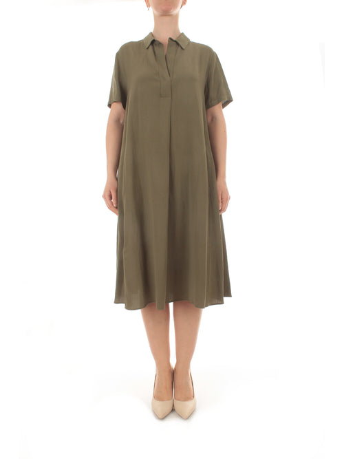 Luisa Viola abito da donna verde militare