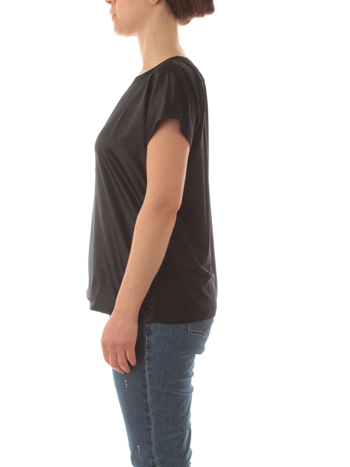 Marina Rinaldi Sport T-shirt bimateriale da donna nero