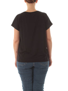 Marina Rinaldi Sport T-shirt bimateriale da donna nero