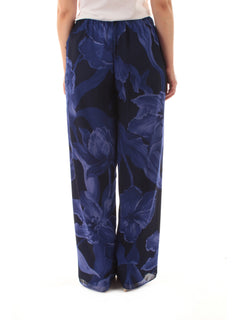Persona By Marina Rinaldi ALAMARO pantalone da donna dis. narciso blu