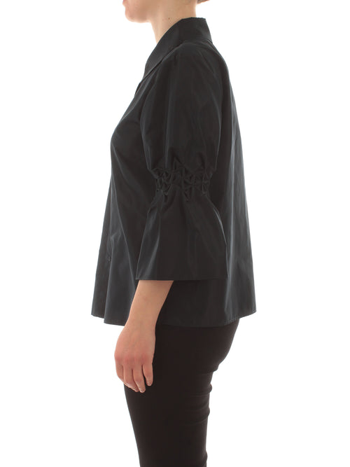 Persona By Marina Rinaldi GINSENG camicia da donna blu navy