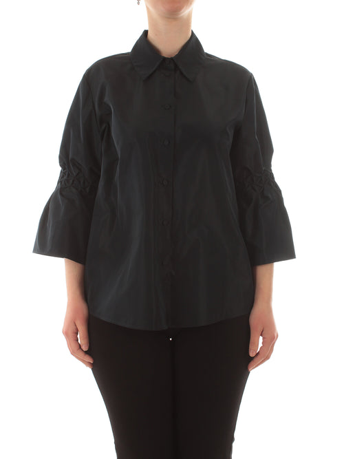 Persona By Marina Rinaldi GINSENG camicia da donna blu navy