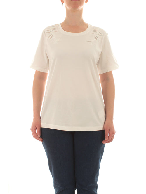 Persona By Marina Rinaldi UGUALE T-shirt da donna bianco seta