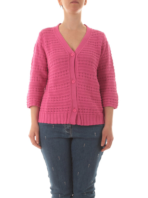 Persona By Marina Rinaldi RODANO cardigan da donna rosa