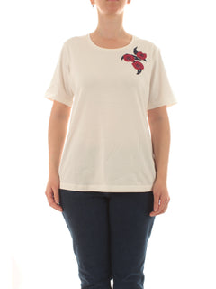 Persona by Marina Rinaldi KIPUR T-shirt da donna bianco seta