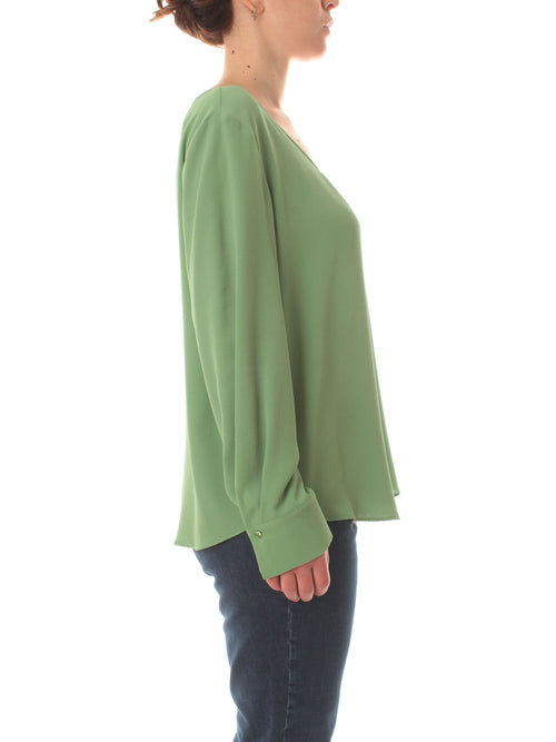 Persona by Marina Rinaldi radente blusa da donna verde chiaro