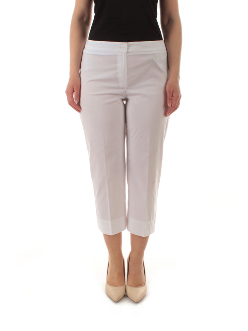 Persona By Marina Rinaldi PANINO pantalone da donna bianco ottico