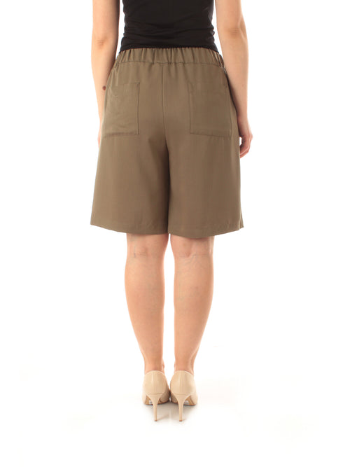 Persona by Marina Rinaldi ANDALO bermuda da donna verde kaki