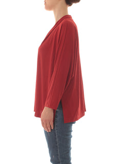 Persona by Marina Rinaldi DIXI cardigan da donna paprika