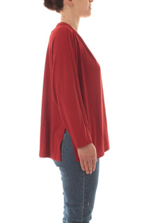 Persona by Marina Rinaldi DIXI cardigan da donna paprika