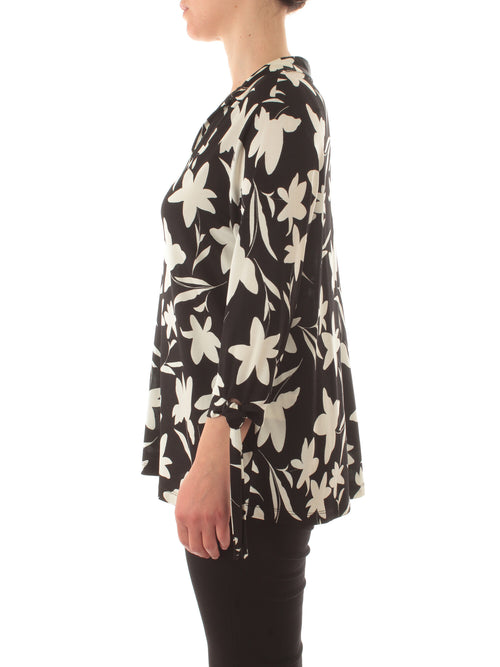Gaia Life blusa in jersey da donna nero