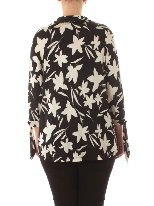 Gaia Life blusa in jersey da donna nero