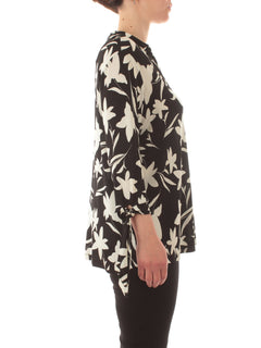 Gaia Life blusa in jersey da donna nero