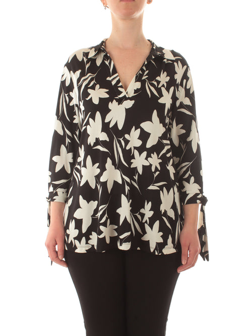 Gaia Life blusa in jersey da donna nero
