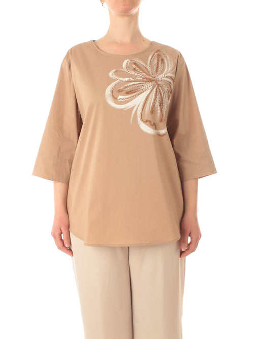 Gaia Life camicia da donna tortora