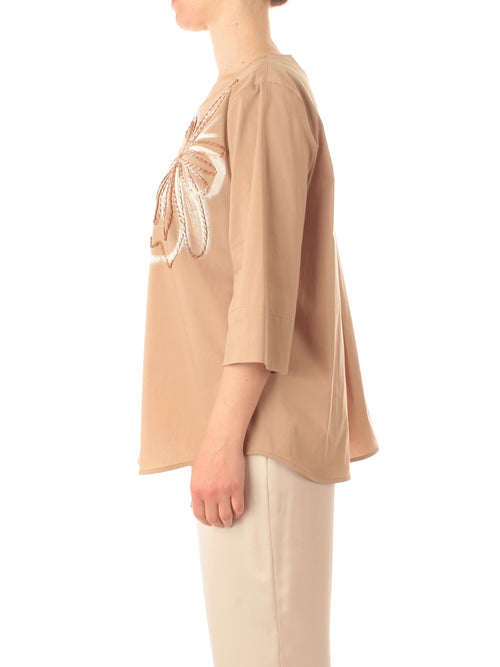 Gaia Life camicia da donna tortora
