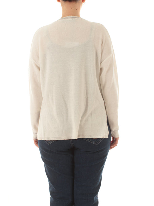 Gaia Life cardigan da donna bianco ottico