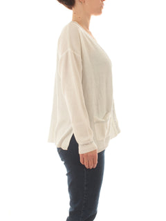 Gaia Life cardigan da donna bianco ottico