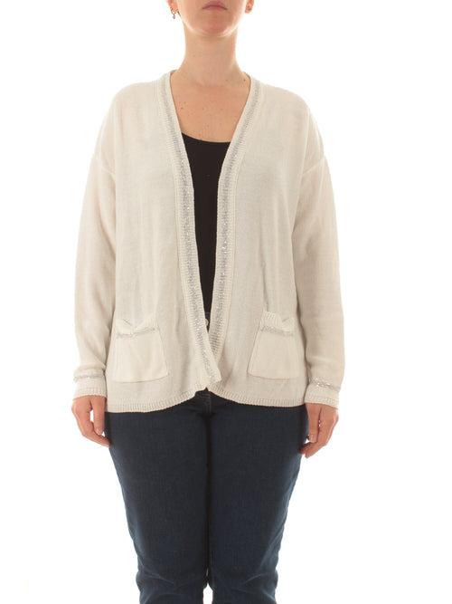 Gaia Life cardigan da donna bianco ottico