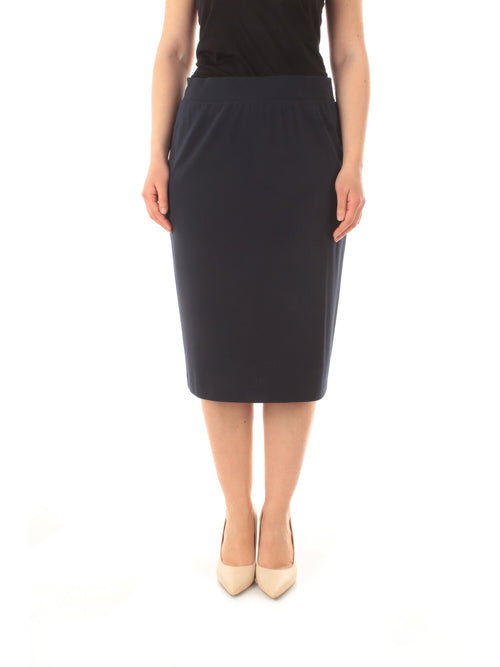 Gaia Life gonna in jersey da donna blu navy