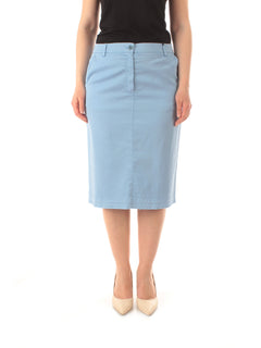 Gaia Life gonna longuette da donna azzurro