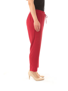 Gaia Life pantalone ampio in georgette leggera da donna porpora