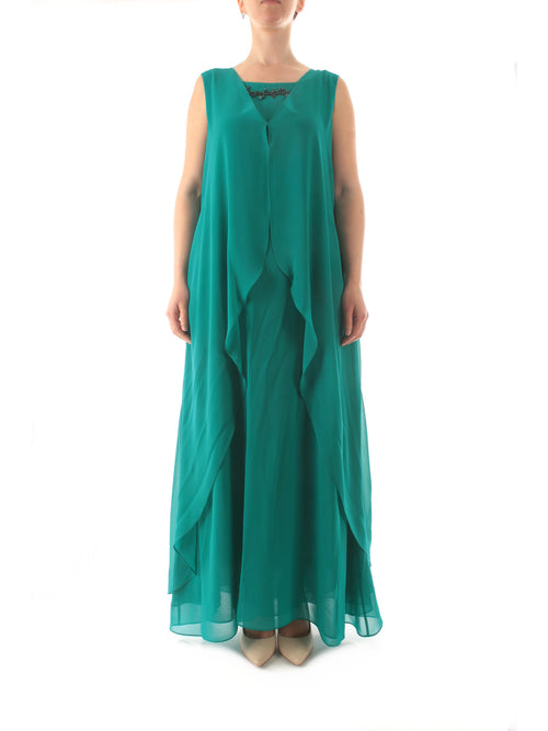 Gaia Life abito con stola da donna verde acqua