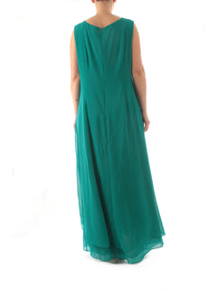 Gaia Life abito con stola da donna verde acqua