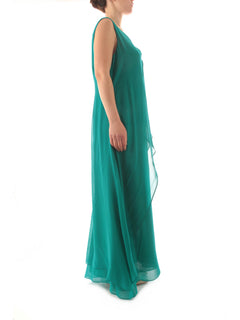 Gaia Life abito con stola da donna verde acqua