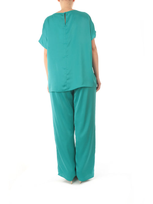 Gaia Life completo casacca pantalone da donna verde acqua