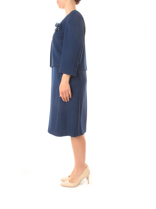 Gaia life completo abito e giacca da donna blu copiativo