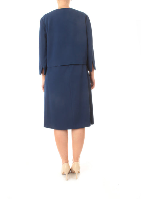Gaia life completo abito e giacca da donna blu copiativo