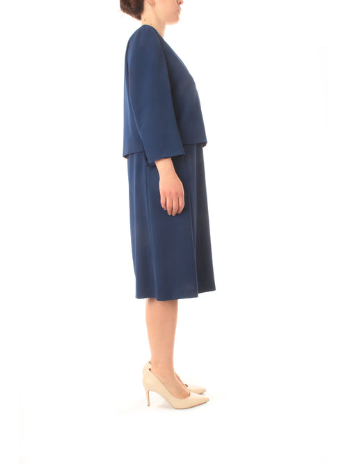 Gaia life completo abito e giacca da donna blu copiativo