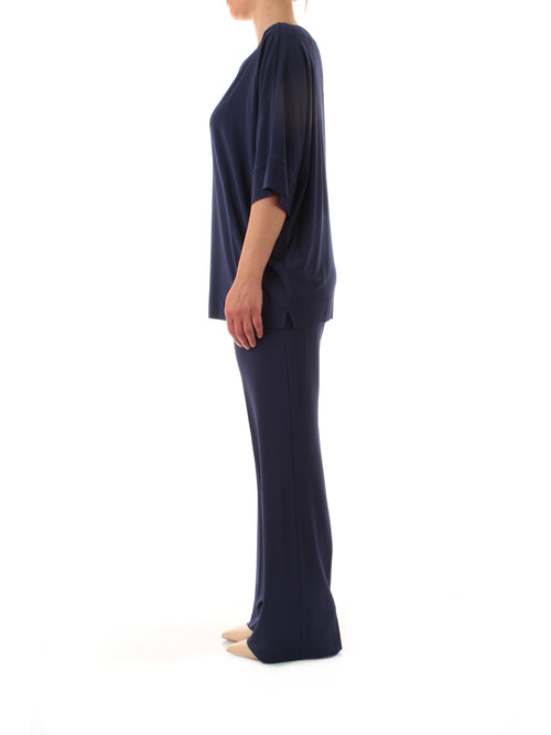 Gaia Life completo casacca e pantalone blu copiativo da donna