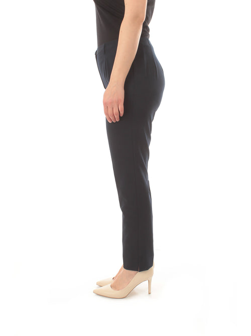 Gaia Life pantalone a sigaretta da donna blu navy
