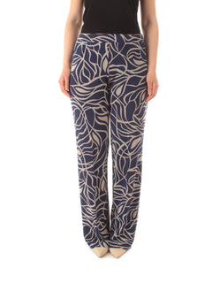 Gaia Life pantalone a fantasia da donna blu