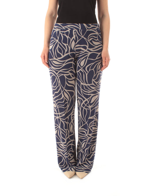 Gaia Life pantalone a fantasia da donna blu